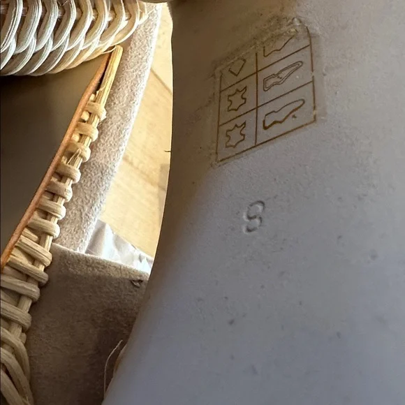 Jeffrey Campbell Magda Wicker Wedge Heel Taupe Sz 8 New - Picture 4 of 8